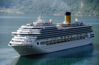 Картинка costa+fortuna корабли лайнеры лайнер круиз