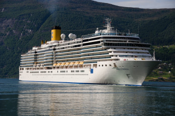 Картинка costa+luminosa корабли лайнеры лайнер круиз