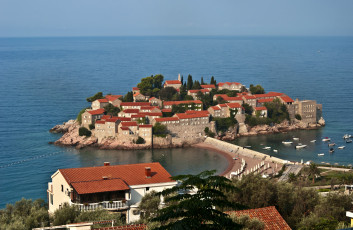 Картинка отсров+св +стефана+ Черногория города -+панорамы дома остров