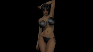 Картинка 3д+графика люди+ people девушка взгляд