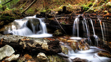 Картинка природа водопады поток