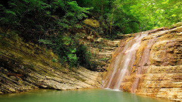 Картинка природа водопады поток