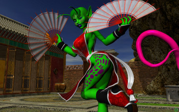 Картинка 3д+графика эльфы+ elves эльфийка веера