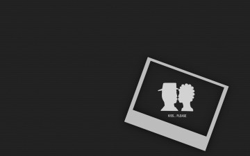 Картинка рисованные минимализм поцелуй