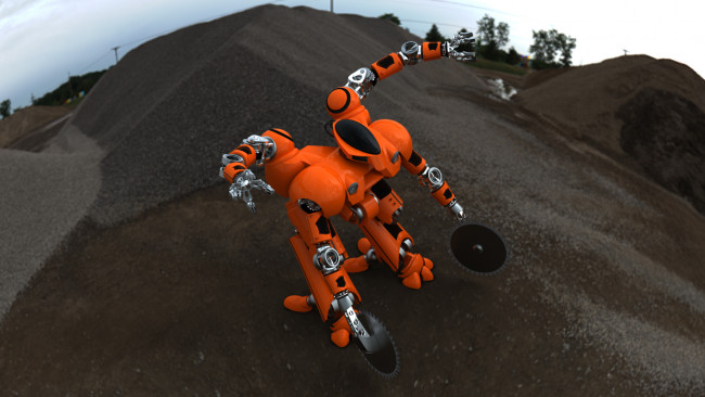 Обои картинки фото 3д графика, моделирование , modeling, робот