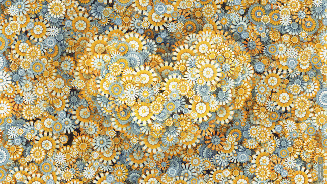 Обои картинки фото векторная графика, сердечки, сердце, цветы