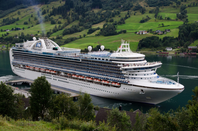 Обои картинки фото crown princess, корабли, лайнеры, лайнер, круиз