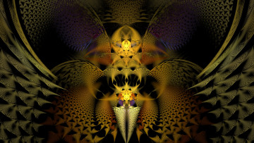 Картинка 3д+графика фракталы+ fractal цвета фон узор