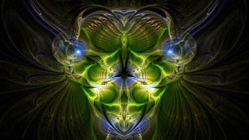 Картинка 3д+графика фракталы+ fractal цвета фон узор