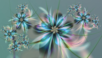 Картинка 3д+графика фракталы+ fractal цвета фон узор