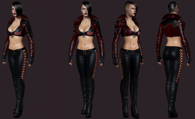 Обои картинки фото 3д графика, люди , people, девушка, взгляд, фон