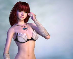 Картинка 3д+графика люди+ people девушка взгляд фон