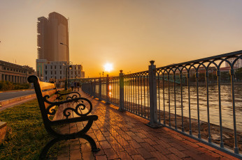 Картинка города -+улицы +площади +набережные рассвет