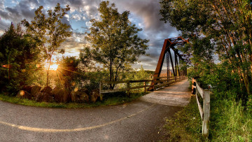 Картинка природа дороги рассвет