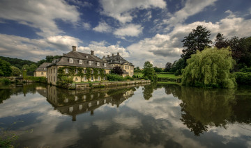 Картинка города -+пейзажи река лес