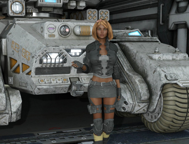 Обои картинки фото 3д графика, фантазия , fantasy, девушка, взгляд, фон