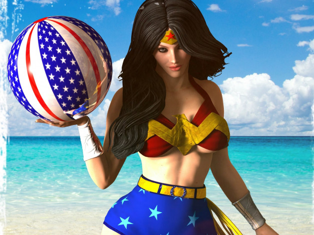 Обои картинки фото 3д графика, люди , people, девушка, взгляд, фон