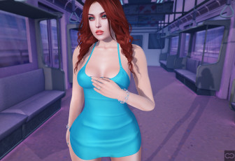 Картинка 3д+графика люди+ people девушка взгляд фон