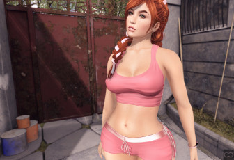 Картинка 3д+графика люди+ people фон взгляд девушка