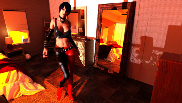 Картинка 3д+графика люди+ people фон взгляд девушка