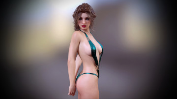 Картинка 3д+графика люди+ people фон взгляд девушка