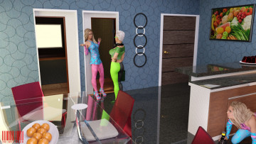 Картинка 3д+графика люди+ people взгляд девушки фон