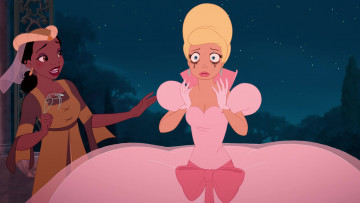 Картинка мультфильмы the+princess+and+the+frog подруга девушка слезы принцесса