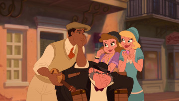 Картинка мультфильмы the+princess+and+the+frog слуга девушки парень