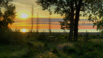 Картинка природа восходы закаты простор
