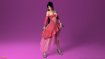 обоя видео игры, dead or alive 5,  ultimate, взгляд, девушка, фон