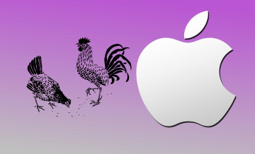 обоя компьютеры, apple, фон, логотип