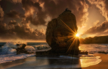 Картинка природа восходы закаты берег море