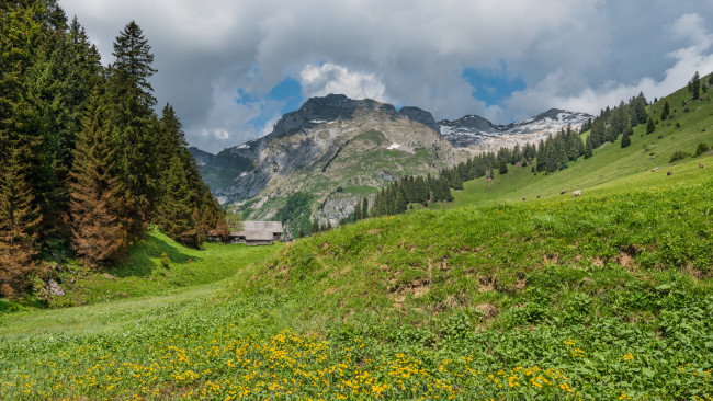 Обои картинки фото природа, горы, простор