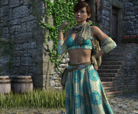 Картинка 3д+графика люди+ people фон взгляд девушка