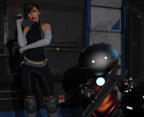 Картинка 3д+графика люди+ people фон взгляд девушка