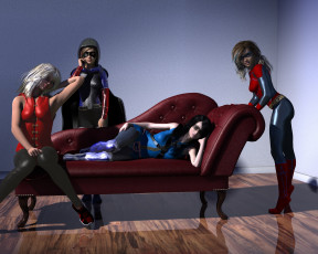 Картинка 3д+графика фантазия+ fantasy фон взгляд девушки