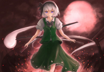 Картинка аниме touhou девушка