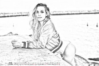 Картинка календари компьютерный+дизайн девушка взгляд