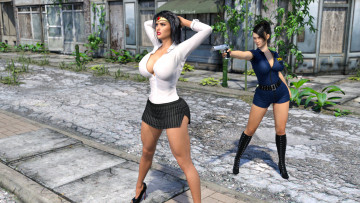 Картинка 3д+графика фантазия+ fantasy девушки взгляд фон