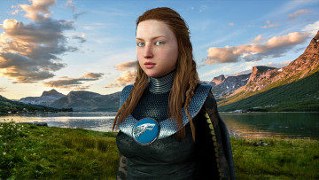 Картинка 3д+графика люди+ people фон взгляд девушка