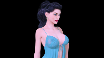 Картинка 3д+графика люди+ people фон взгляд девушка