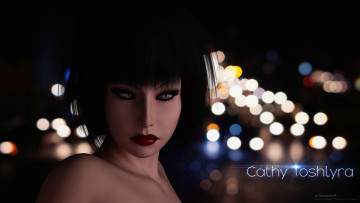 Картинка 3д+графика портрет+ portraits фон взгляд девушка