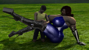 Картинка 3д+графика юмор+ humor фон взгляд девушка