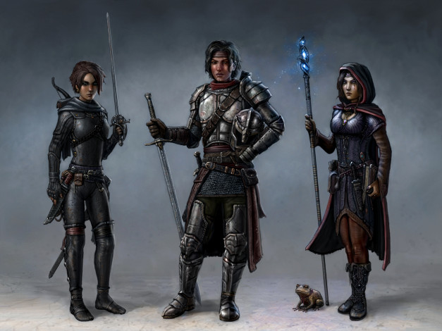 Обои картинки фото фэнтези, люди, девушки, фон, взгляд, униформа