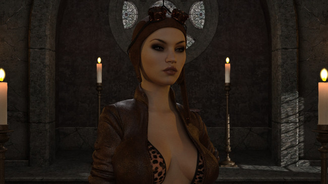 Обои картинки фото 3д графика, люди , people, девушка, фон, взгляд