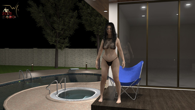 Обои картинки фото 3д графика, люди , people, фон, взгляд, девушка