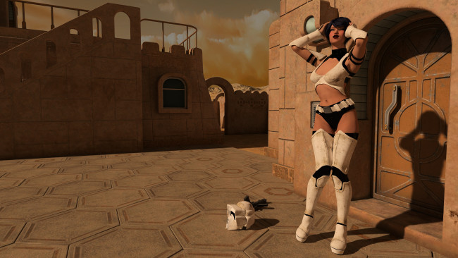 Обои картинки фото 3д графика, люди , people, фон, взгляд, девушка