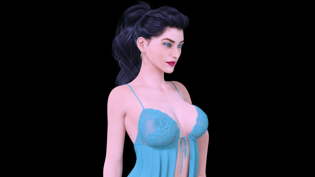 Обои картинки фото 3д графика, люди , people, фон, взгляд, девушка