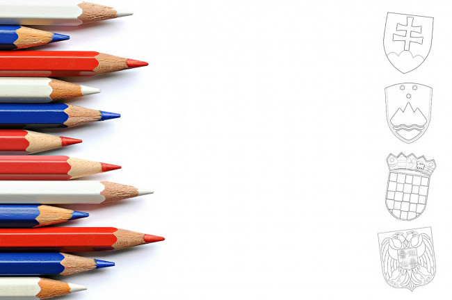 Обои картинки фото разное, канцелярия,  книги, фон, цвет, карандаши