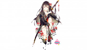 Картинка аниме оружие +техника +технологии девушка